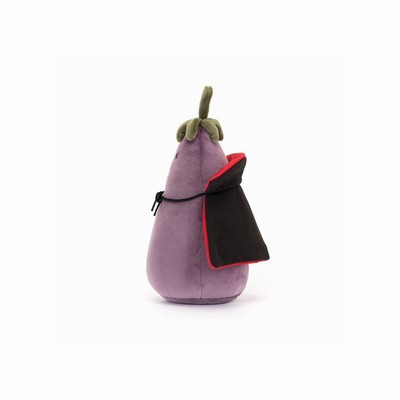 Jellycat Vivacious Aubergine Vampire | TNGH-81042